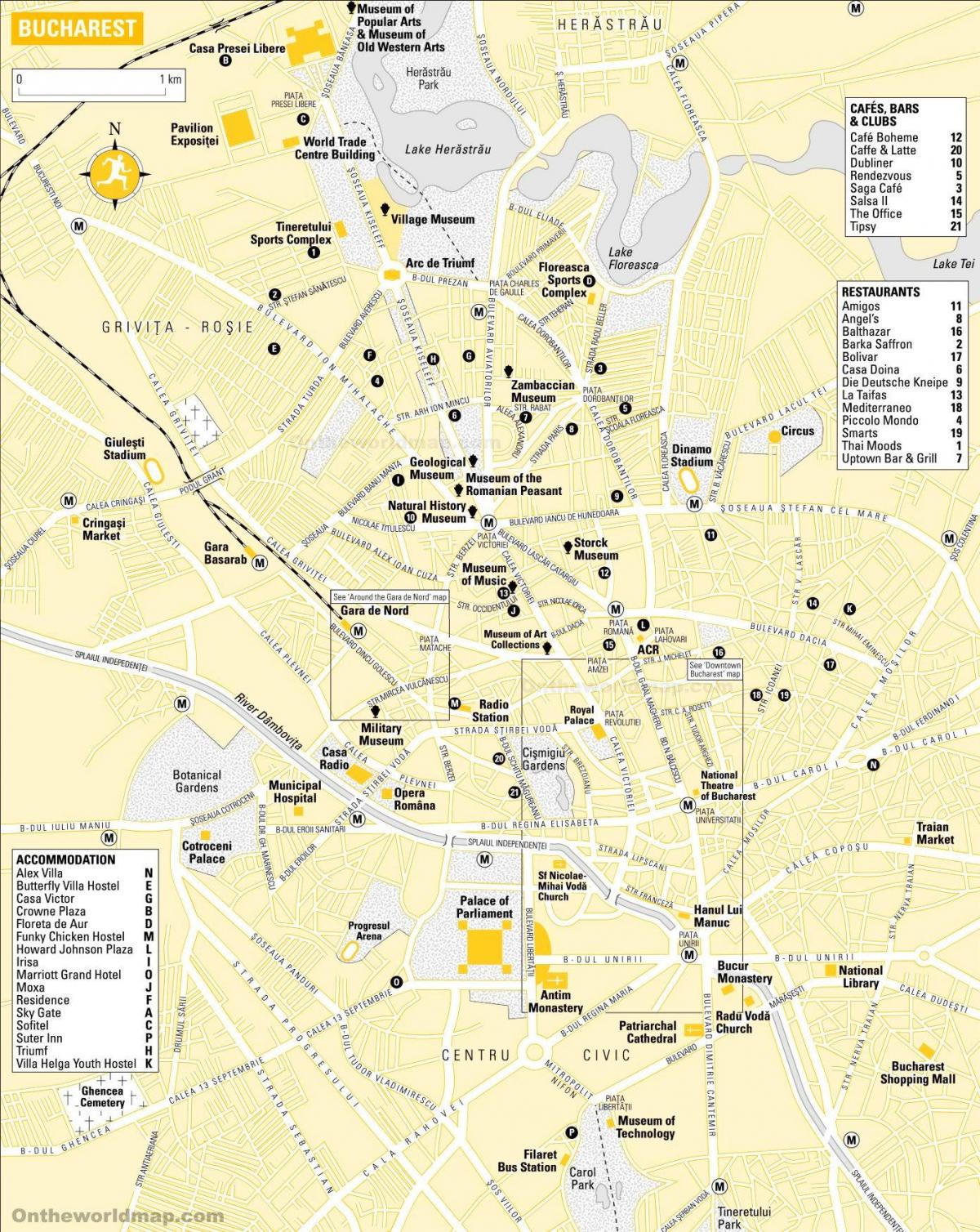 Boekarest stadsplattegrond