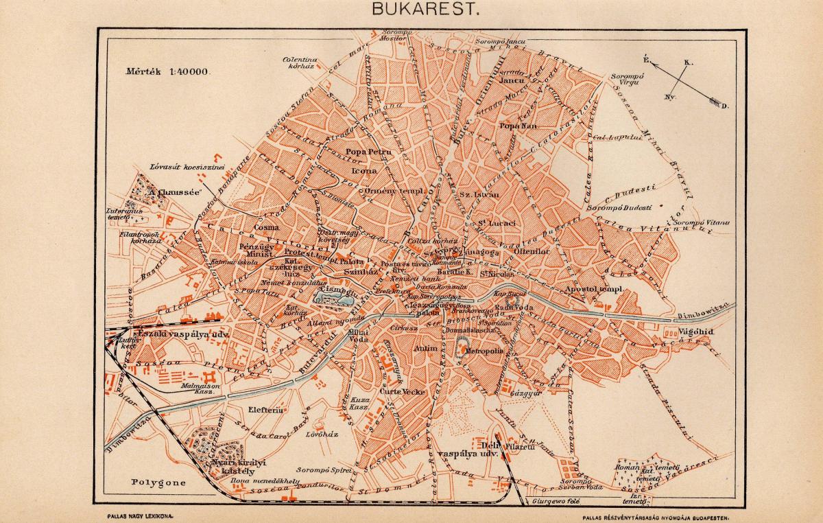 Boekarest historische kaart