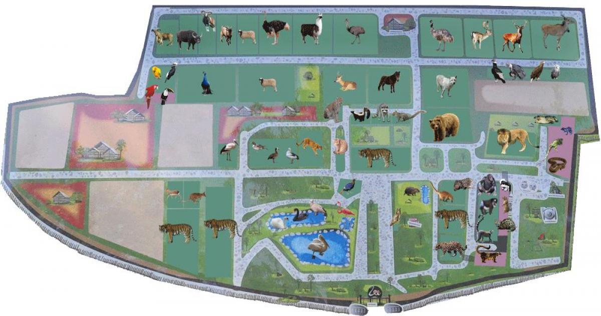 Boekarest dierentuin park plattegrond